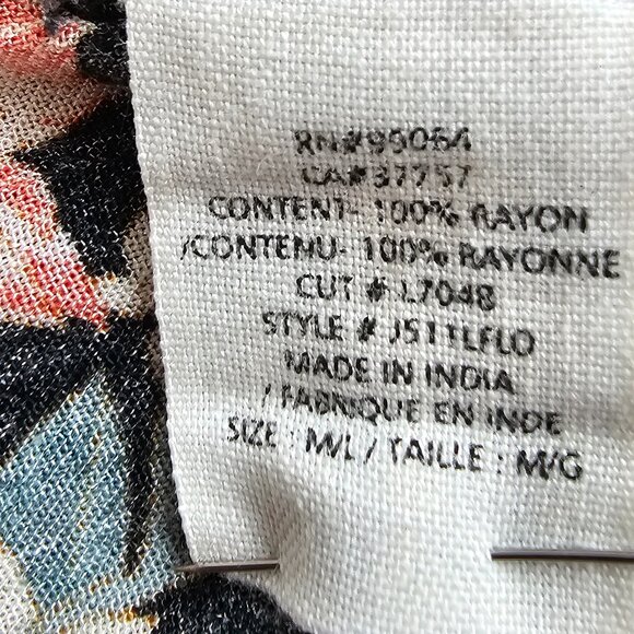 Billabong M/L Kimono Wrap Long Sleeve Floral - Picture 6 of 7